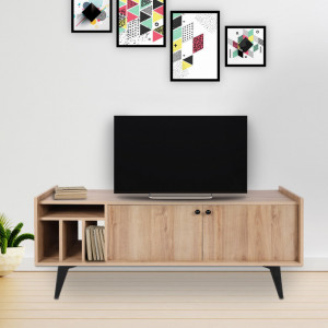 Comoda TV Salvador, Model Astana, 150x40x62 cm, Stejar - Img 1