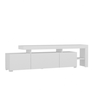 Comoda TV Salvador, Model Beliz, 192x53x37 cm, Alb - Img 9
