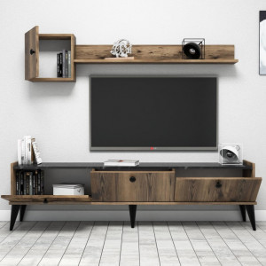 Comoda TV Salvador, Model Lidya, 180x49x35 cm, Nuc - Img 3