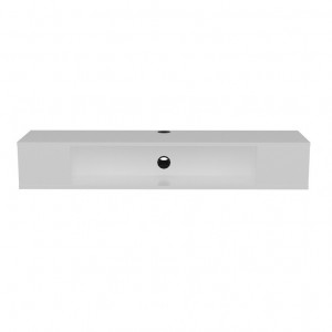Comoda TV Salvador, Model Peti, 135x23x35.2 cm, Alb - Img 4