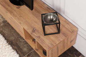 Comoda TV Salvador, Model Safir, 160x35x40 cm, Pin atlantic - Img 8