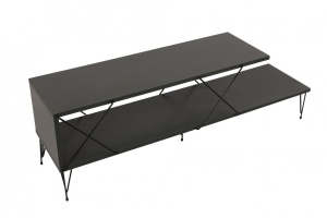 Comoda TV Salvador, Model Street, 120x40x30 cm, Antracit - Img 11
