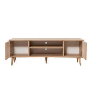 Comoda TV Salvador, Model TRUVA-723, 140x50x40 cm, Stejar/Multicolor - Img 7