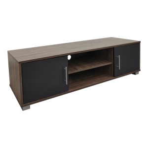 Comodă TV Serank, stejar/anthracite, 120x40x40 cm - Img 2