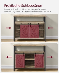 Consola Vasagle Turcoaz 100x33x80 cm - Img 3