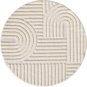 Covor Ayyildiz Art Crem, Rotund, D120 cm - Img 1