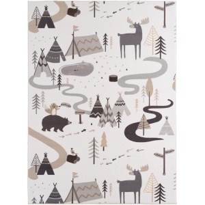Covor Copii Coco Adventure Forest Crem, 200 x 290 cm - Img 2