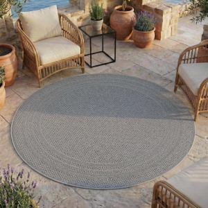 Covor Desert V4 Gri, Rotund, D200 cm