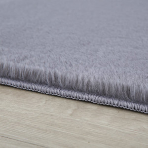 Covor Pouffy V1 Gri 200 x 200cm - Img 1
