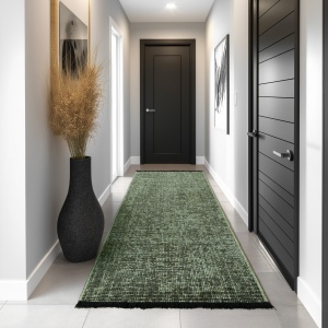 Covor traversa Space Verde, 80 x 150 cm