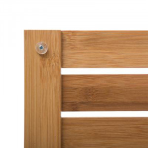 Covoras de baie Bambou culoare lemn naturala 53x36x2.2cm - Img 2