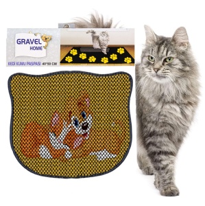 Covoras pentru litiera pisici Kdkafa0021 Multicolor 40x50 cm - Img 2