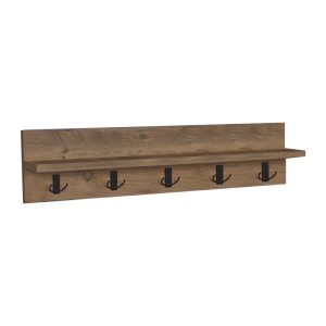 Cuier de perete Esform, natural, 80x11x18 cm