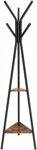 Cuier tip pom Model Barr, Maro Rustic/Negru, 50x50x179 cm - Img 1