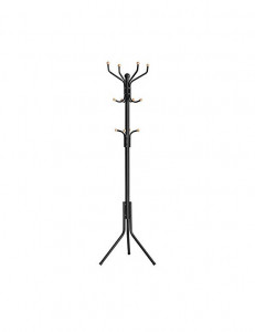 Cuier tip pom Model Wagner, Negru, 44x44x182 cm