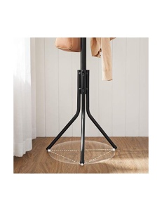 Cuier tip pom Model Wagner, Negru, 44x44x182 cm - Img 7