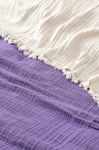 Cuvertura pentru Pat Dublu Model Muslin Damson (170 x 250) - Img 2