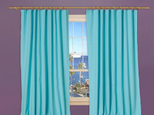 Draperie Plain V5 Bleu, 170x270 cm - Img 2