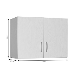 Dulap cu 2 Usi Model Malia, Wenge, 79x42x60 cm - Img 4