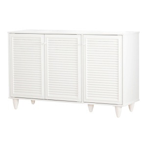 Dulap de pantofi Ronan, alb, 105x35x66 cm - Img 2