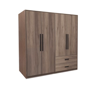 Dulap haine Edritte, nuc deschis, 160x52x195 cm