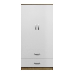 Dulap haine Lego V1, stejar sonoma/alb, 80x42x180 cm - Img 4