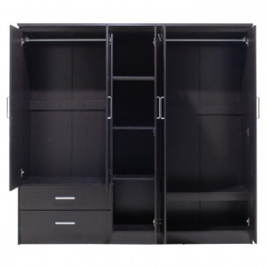 Dulap haine Model Olympus, Wenge, 198x57x183 cm - Img 4
