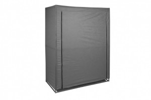 Dulap haine textil Model Bez, Gri , 102x45x146 cm - Img 3