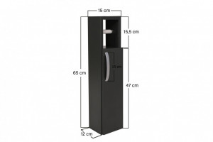 Dulap multifunctional Model Star, Antracit, 15x12x65 cm - Img 2