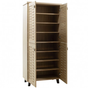 Dulap Pantofi Model Zion, Stejar sonoma, 78x40x170.5 cm - Img 4