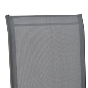 Fotoliu de exterior, Model Azelie, culoare gri inchis, aluminiu si textil, 77x55x94 cm - Img 13