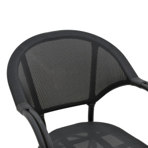Fotoliu de exterior, Model Elyza, culoare negru, aluminiu si textil, 57x62x84 cm - Img 14