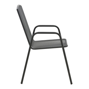 Fotoliu de Gradina Model Pomedon, Negru, 56x64x87 cm - Img 3