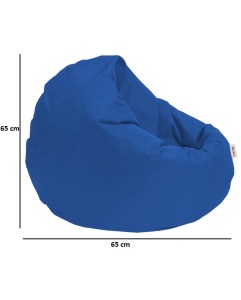 Fotoliu de grădină tip Bean Bag Model Iyzi 100, Albastru - Img 6
