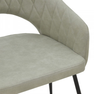 Fotoliu Macie material textil antic gri - negru 58x50x85cm - Img 6