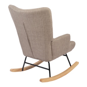 Fotoliu rotativ Jianna, gri/bej, 79x64x89 cm - Img 2