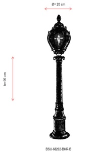 Lampadar de exterior 68202 Maro 95x20 cm - Img 3