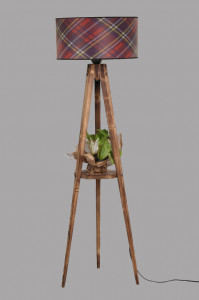 Lampadar Sehbali tripod lambader yanik silindir 03 abajurlu Multicolor - Img 1
