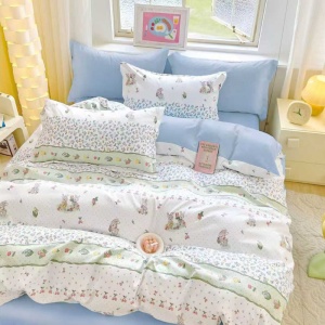 Lenjerie 6 Piese cu Elastic 180x200, Sprout