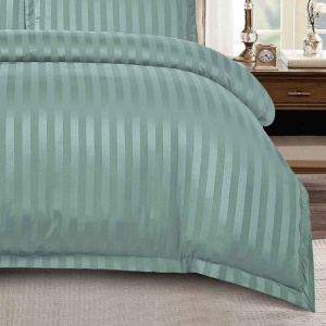 Lenjerie cu elastic 180x200cm, Damasc, Atlas V2 Verde (Finet) - Img 2