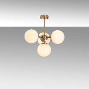 Lustra Akkas Caramiziu 43x43x47 cm - Img 3