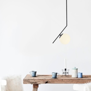 Lustra Dolunay Negru 25x15x76 cm - Img 1