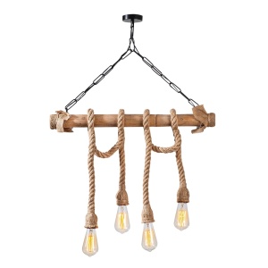 Lustra Erebos Negru 65x8x82 cm - Img 2