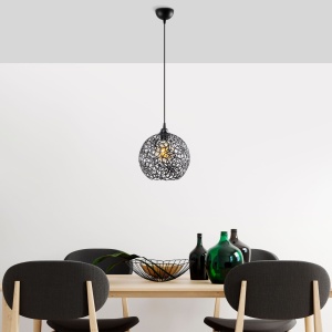 Lustra Hay Negru 25x25x126 cm - Img 1