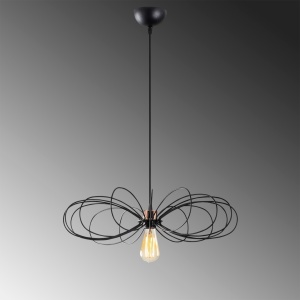 Lustra Hemdem Negru 58x58x112 cm - Img 4