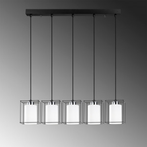 Lustra Swank - 702-5S1 Negru - Img 4