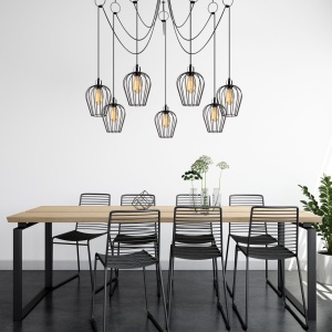 Lustra Tel Negru 160x130 cm - Img 1