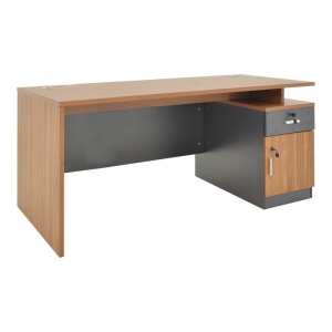 Masă birou Oscar, nuc închis, 180x90x76 cm