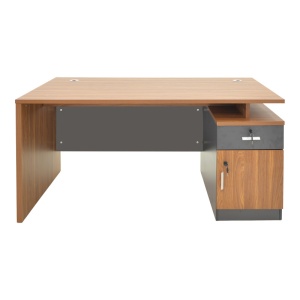 Masă birou Oscar, nuc închis, 180x90x76 cm - Img 2