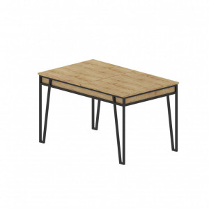 Masa Extensibila Model Lyric, 132-170x80x76 cm, Stejar - Img 3